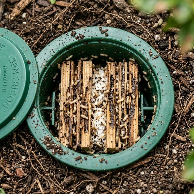 Interior Estación Cebo Termitas